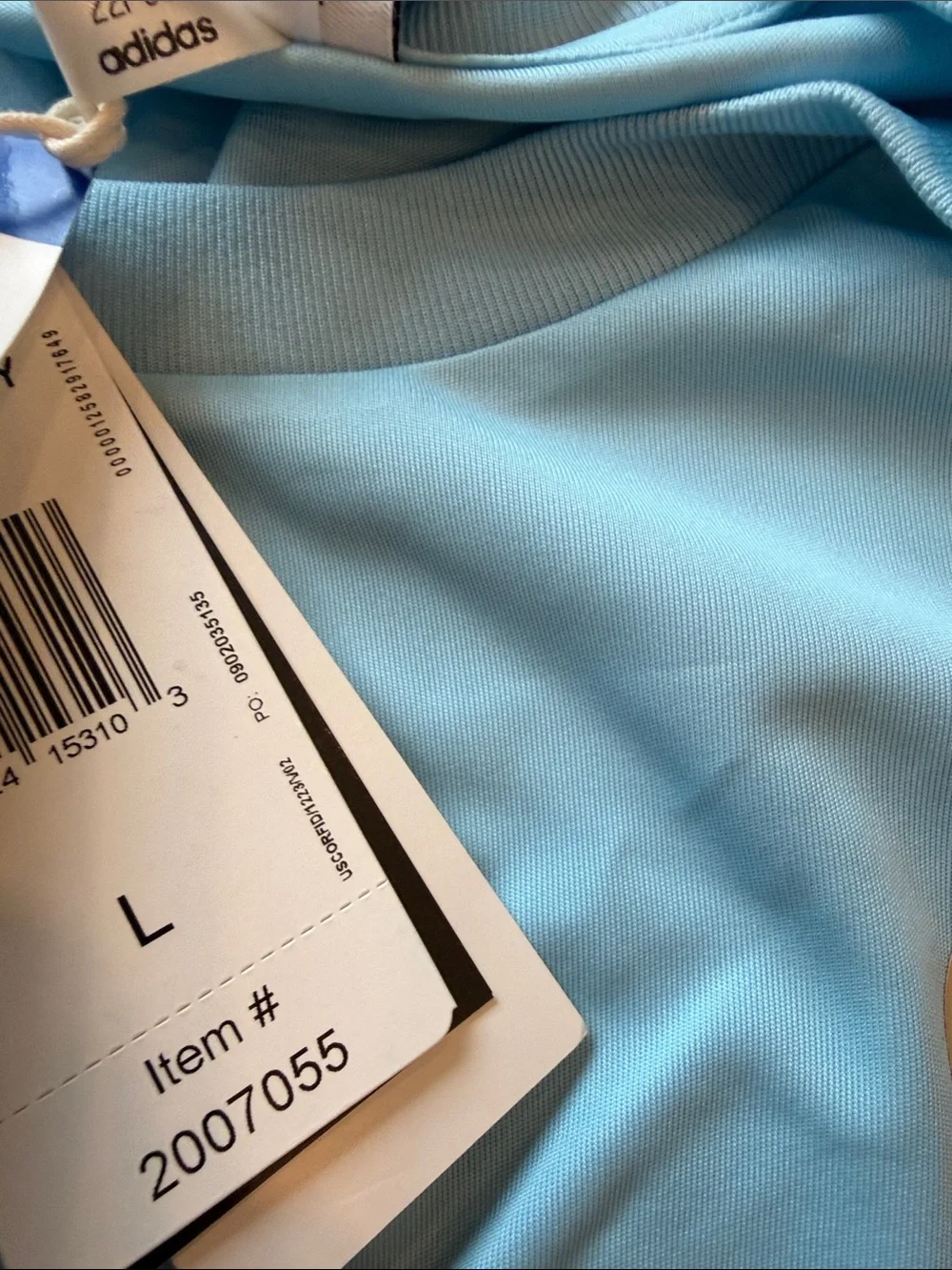 New Argentina Men's Light Blue Performance Tee by Adidas